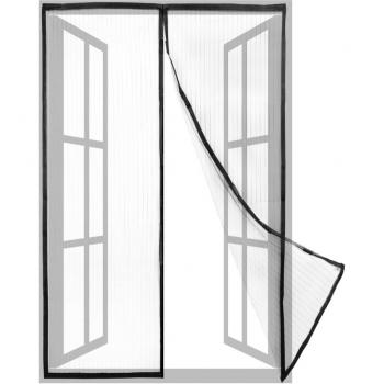 PrimeMatik Tür-Insektenschutznetz 100 x 210 cm mit Magnetverschluss