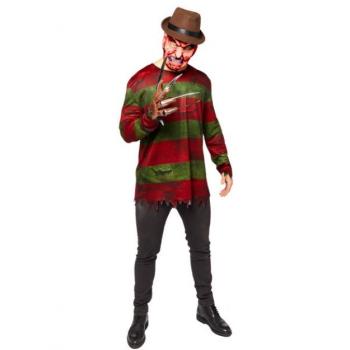 Mužský Freddy Krueger kostým s kapelkou – XL