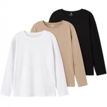 Name It 3er-Pack Langarmshirts für Jungen, Größe 110