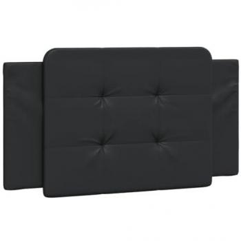 Coussin Noir 100 cm Similicuir pour Lit Vidaxl