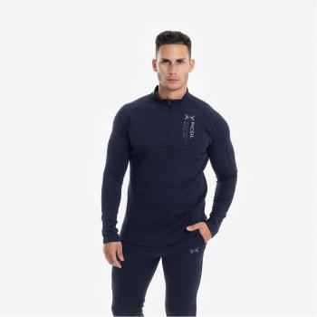 Picsil Urban Premium Felpa Mezza Zip Blu L