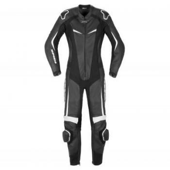 Spidi Track Perforated Pro Damen Lederkombi Motorrad Schwarz Weiß 40