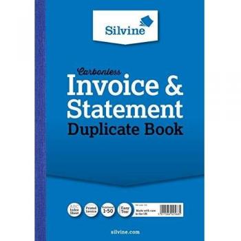 Silvine Carbonless Duplicate Statement Book