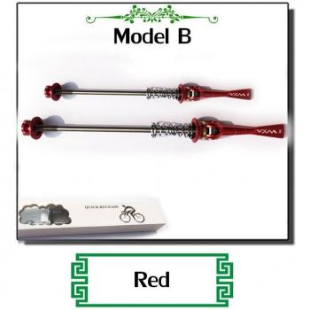 VXM Bike Hub Quick Release Skewers 52g Red/Black