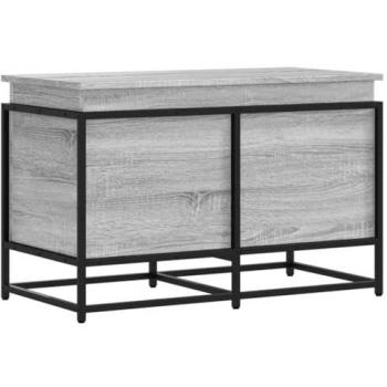 VidaXL Grey Sonoma Storage Box with Lid 80x40x51.5 cm