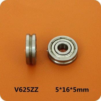 HCS Versiegeltes Kugellager Set 10 Stück – V623 V‑Mutter, 5×16×5 mm (0,5 mm Tiefe)