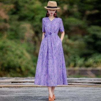 Robe Vintage Chinoise Qipao en Coton