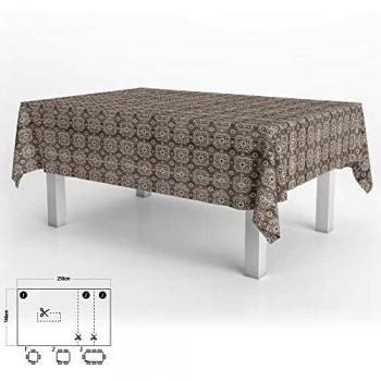 Mantel Impermeable Hule Rectangular Estampado Madera 140x250 cm