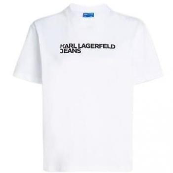 Karl Lagerfeld T-Shirt A1W17005 – Weit geschnitten, weiß, Classic Style