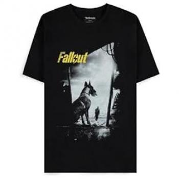Fallout Dogmeat T-Shirt Herren Schwarz XL 100% Baumwolle