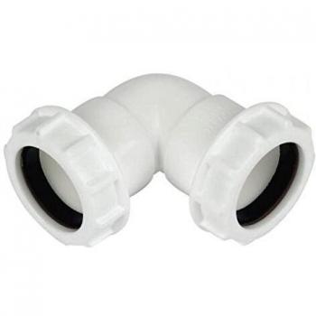 FloPlast Universal Compression Waste Bend 32mm x 90° White