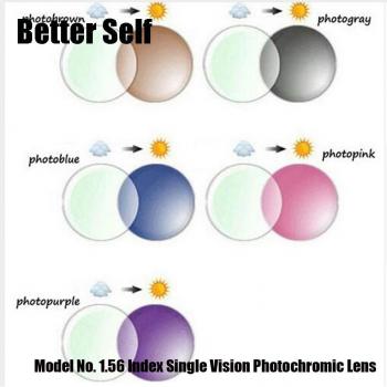 1,56 dpt Sonnenbrille mit phototropen Gläsern und geschnittenem Rahmen