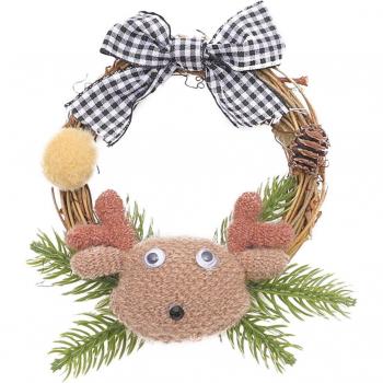 Pendentif de Noël en rotin