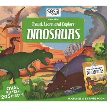 Dinosaurs. Travel, learn and explore. Libro puzzle