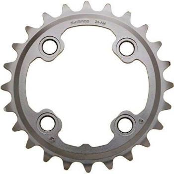 SHIMANO 24D M785 XT (38/24) 10V Plato, Multicolor, Talla Única