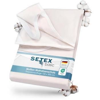 SETEX Matratzenauflage »Molton Spann, Auflage, Allergiker geeignet (Hausstauballergiker)«, strapazierfähiger Matratzenschutz, 90x200cm, 140x200cm