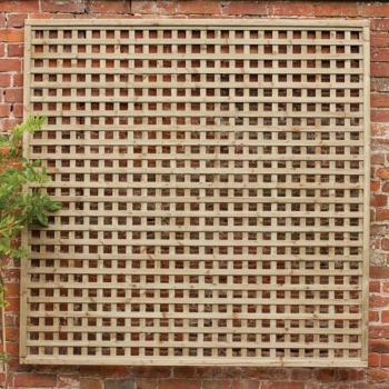Forest 6' x 6' Premium Framed Decorative Square Garden Trellis