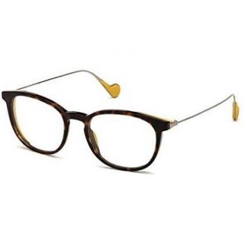 ML5072 052 Havanna‑Rahmen Moncler – 53 mm Herrenoptik