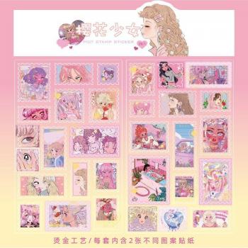 Set de Pegatinas Vintage de Flores para Scrapbooking