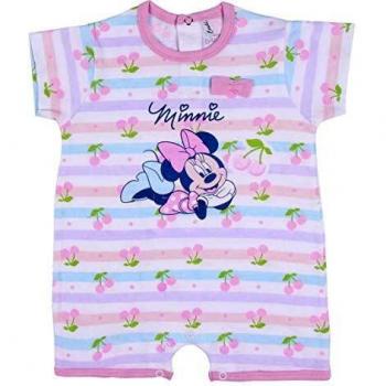 Pelele de Manga Corta Minnie Mouse Rosa 12 Meses