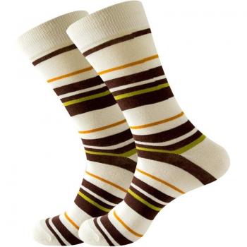 Calcetines de boda para hombre con rayas en tonos degradados