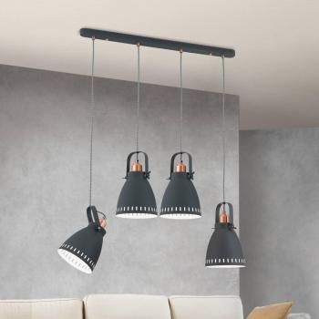 ORION Four-Light Metal Hanging Fixture