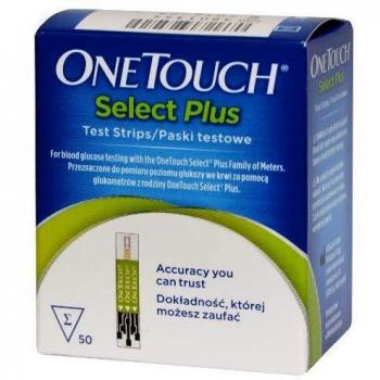 ONETOUCH Select Plus 2 tiras reactivas glucemia 100 unidades
