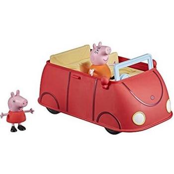 Auto rojo de la familia peppa pig