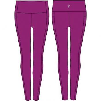 High‑Waist Goflex Legging, Deep Fuscia Pink – M