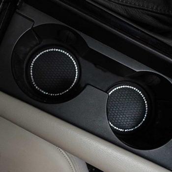 Rhinestone Silicone Car Cup Holder Anti-Slip Pad