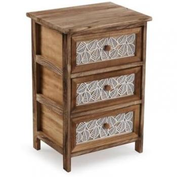 Mesa Multi‑Cajones Leaf en Madera 29x58x40
