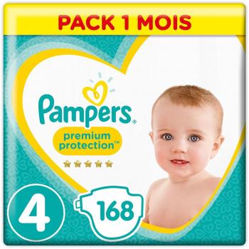 Pampers Premium Protezione Taglia 4 (9‑14 kg) – 168 pezzi Softest Comfort