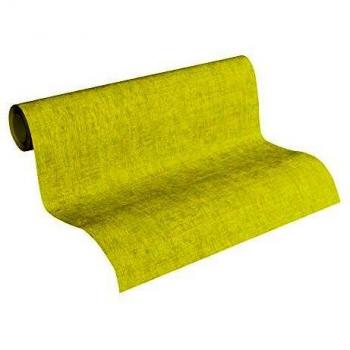 Papel de Pared Liso Verde Lima Pictórico – 53 cm × 10,05 m