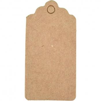 4x2cm Kraft Paper Price Tags 100 Pcs for Clothing and Decor