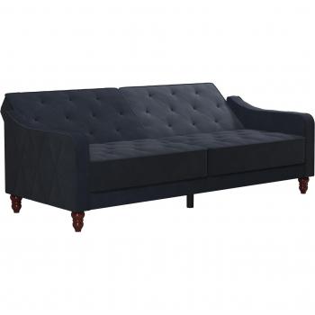 Vintage Velvet Tufted Futon