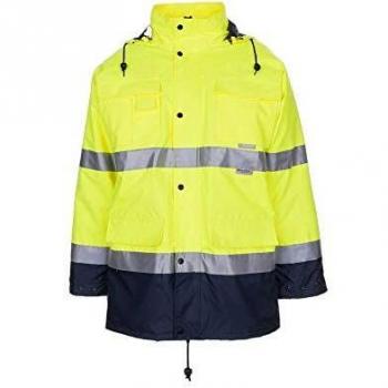 Warnschutz Parka, Größe S, gelb/marine