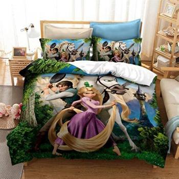 Housse de Couette Disney Princess avec Taie d'Oreiller Imprimée