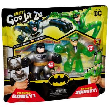 Heroes Of Goo Jit Zu DC Pack Metallic Batman Vs. The Riddler Bandai CO41184