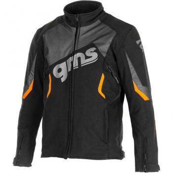 GMS Giacca Moto Softshell Arrow Nero Arancione S