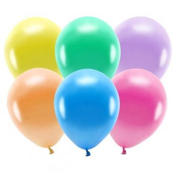 10 palloncini biodegradabili colorati 26cm