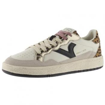 Chaussures sport print Léopard – Victoria Smash-Animal, couleur crème