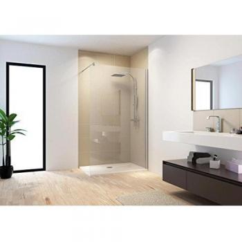Paroi de douche italienne Schulte 140 x 200 cm verre transparent