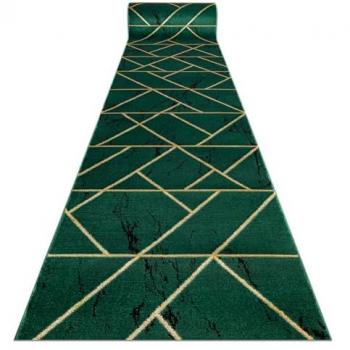 Tapis Geométrico Verde y Oro 1012