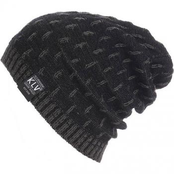 Men's Crochet Winter Beanie for Cycling