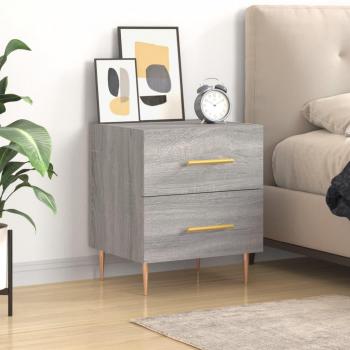 Table de chevet moderne gris sonoma 40x35x47,5 cm
