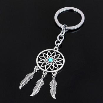 Stainless Steel Lucky Clover Keychain