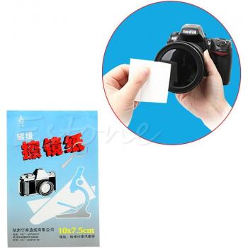 Lingettes en papier pour nettoyage d'objectifs, 50-500 feuilles