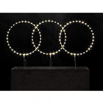 Tre Cerchi Luminosi 105 MicroLED Festivo