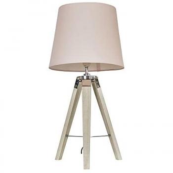 Clipper Brown Table Lamp with Brown Shade