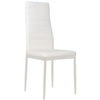 Kit di Sedie Queen in Bianco Satinato – 6 pezzi